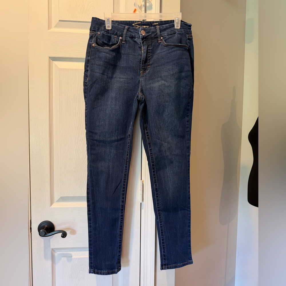 Seven7 Dark Blue Women's Skinny Jeans
